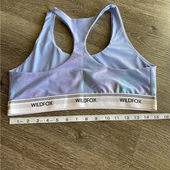 Wildfox Shimmering Lavender Sports Bra - Picture 4 of 4